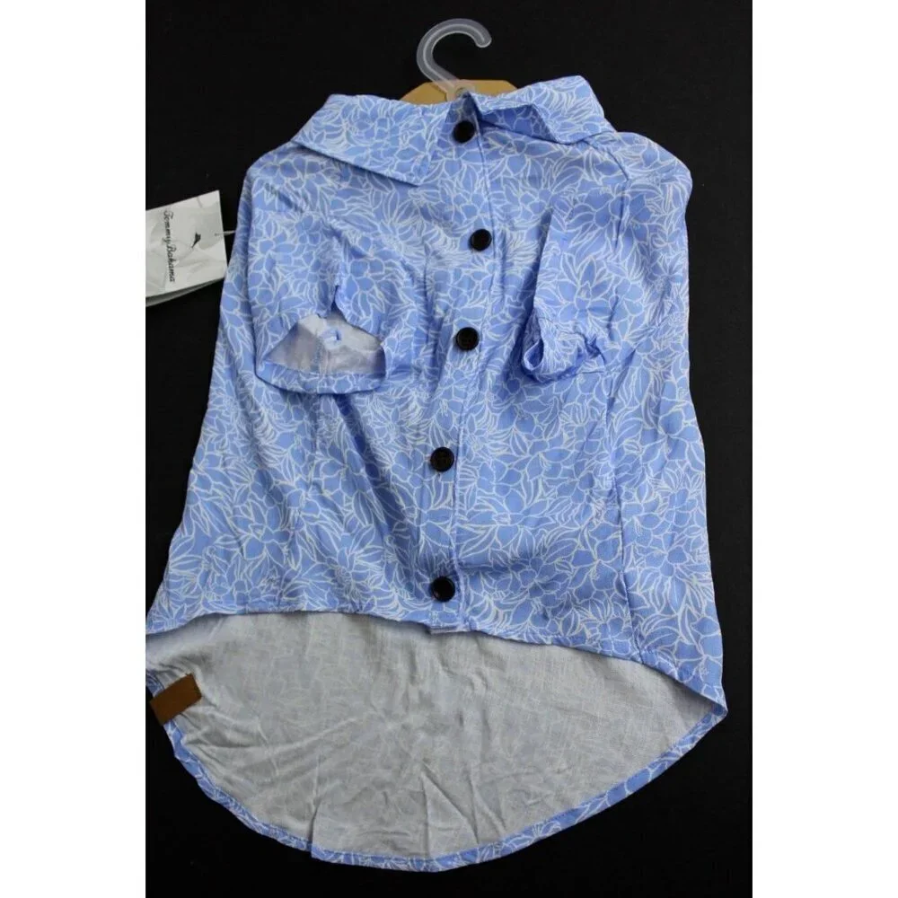 NEW Dog Apparel CLOTHING Tommy Bahama Tropical Flowers Large Beach Top NWT